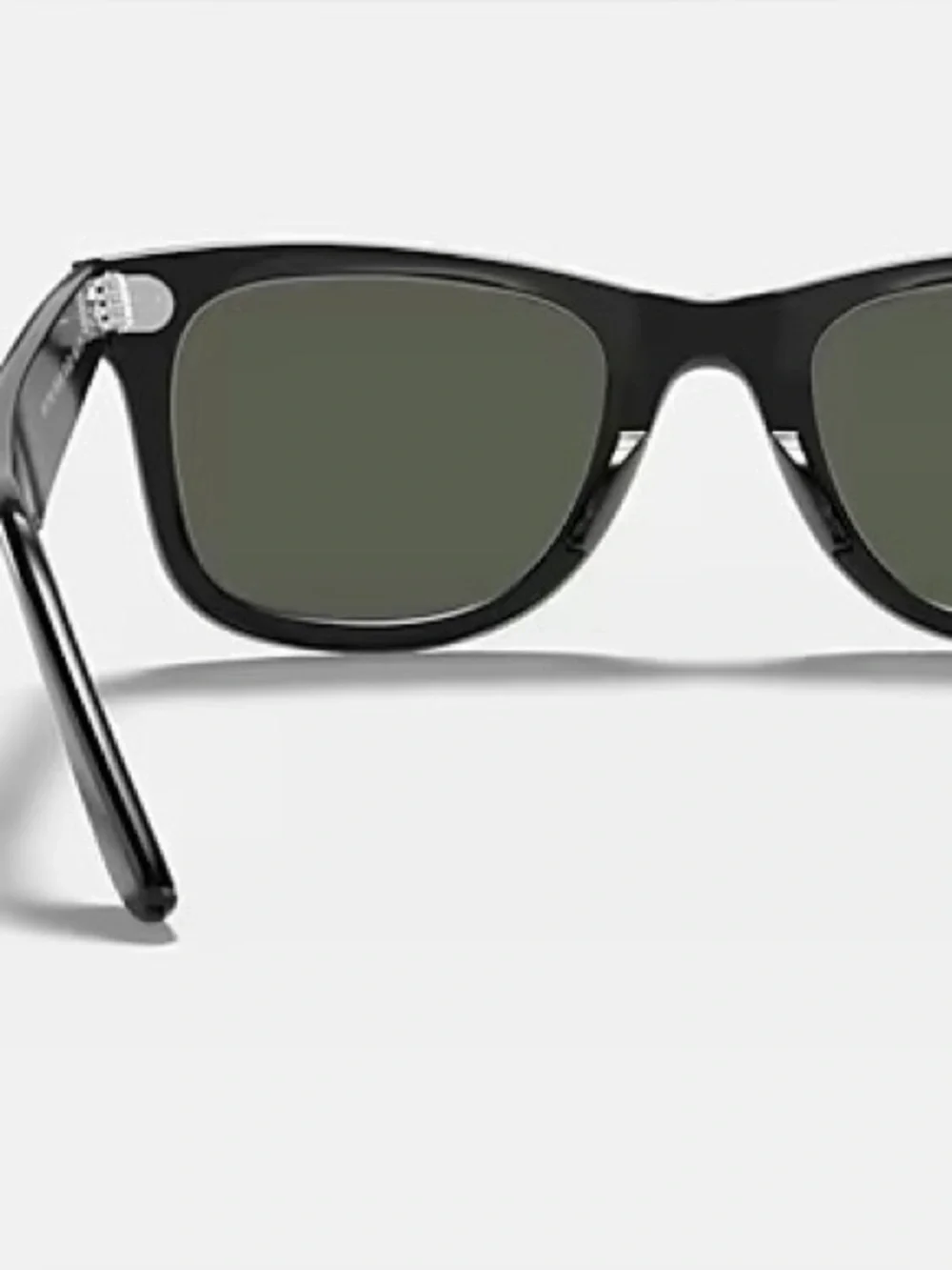 RAYBAN RB2140 Wayfarer Sunglasses, Black-Crystal Green, 50-22-150 - New